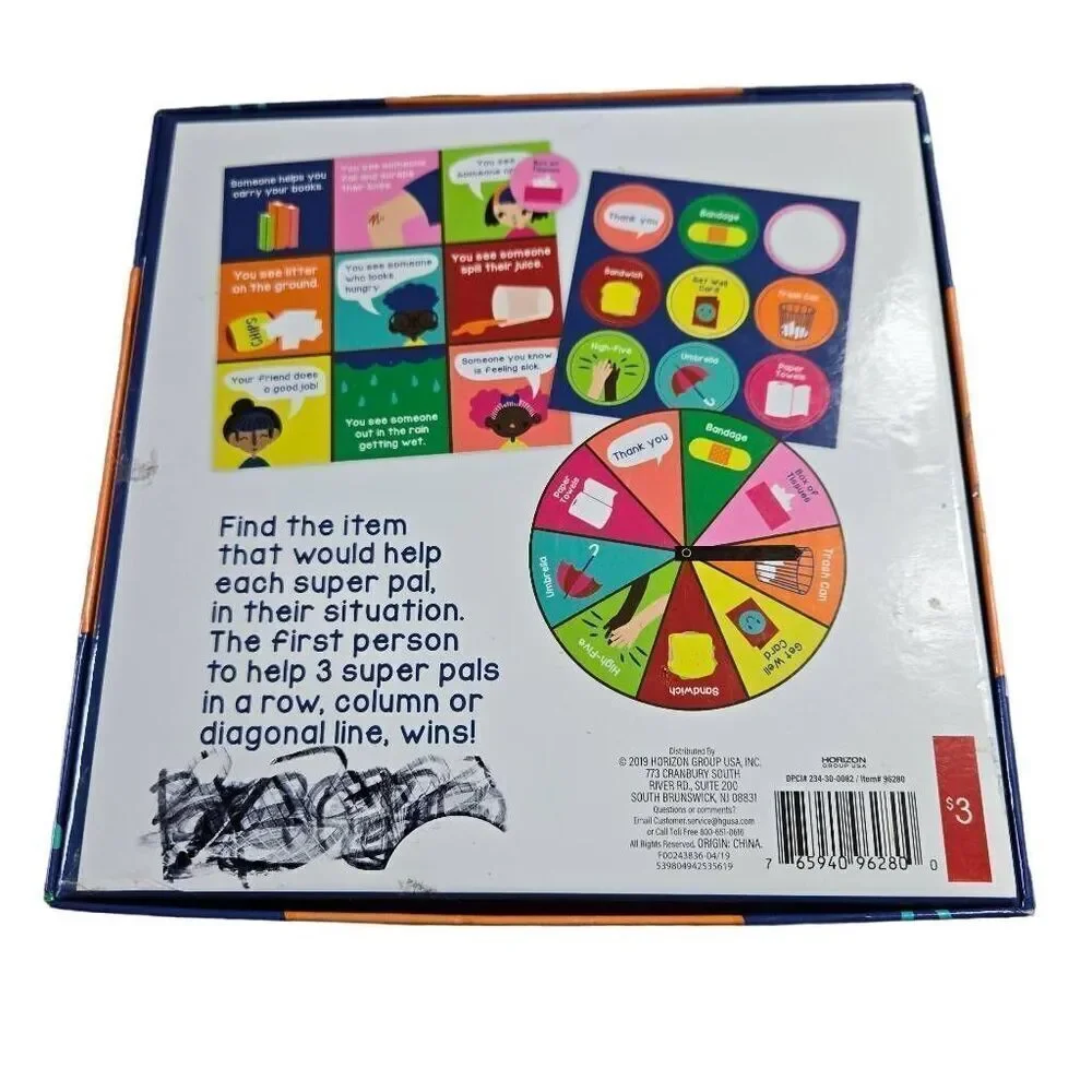 Helpfulness Bingo Game